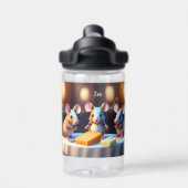 ダイニングテーブルのマウスファミリー ウォーターボトル (背面)