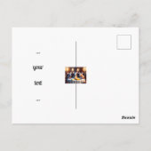 ダイニングテーブルのマウスファミリー ポストカード (裏面)