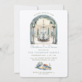 ダイニングルームテーブル |クリスマスイブディナー 招待状