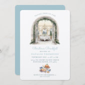 ダイニングルームテーブル |クリスマス・ブレックファースト 招待状 (正面/裏面)