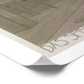 ダイニングルームデザイン1901年(カラーリトボ) ポスター (角)