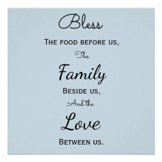 ダイニングルーム祈りの言葉ポスター ポスター