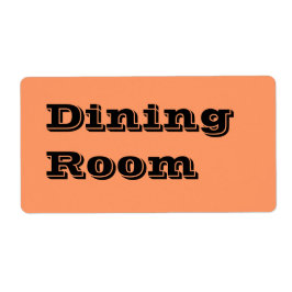 ダイニングルーム移動ラベル（オレンジ） ラベル