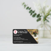 ダイニング素晴らしケータリングレストランテンプレート部 名刺 (スタンド正面)