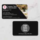 ダイニング素晴らしケータリングレストランテンプレート部 名刺 (正面/裏面)