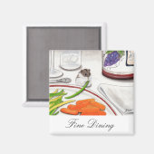 ダイニング素晴らしハムスターアートワインバイバイバーレ マグネット (正面/裏面)