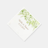 ダイニーグリーンフローラ春の結婚式ナプキンス スタンダードカクテルナプキン (角)