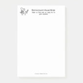 ダイニ素晴らしングトケ、カトラリー、プレートレストランのロゴ ポストイット (正面)