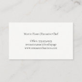 ダイニ素晴らしング刃物とプレート | 大理石（青） 名刺 (裏面)