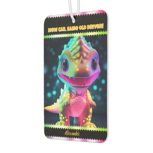 ダイノ型の鮮やか空気清浄機 カーエアーフレッシュナー (左)