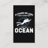 ダイバーおもしろい・ジョーク・スキューバ・ダイビング 名刺 (正面)