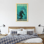 ダイバーとシャークは全てであなたを殺す キャンバスプリント (インサイチュ (寝室))