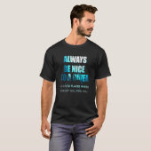ダイバーにいつも親切に スキューバダイビング Tシャツ (正面フル)