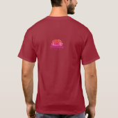 ダイバーにいるチップ目的のネコが面白い Tシャツ (裏面)
