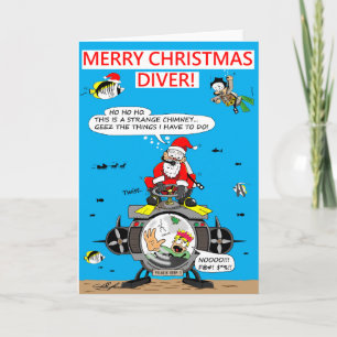 ダイバーのクリスマスカード! シーズンカード