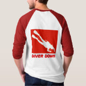 ダイバーのスキューバワイシャツ Tシャツ (裏面)