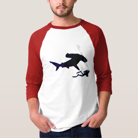 ダイバーのスキューバワイシャツ Tシャツ (正面)