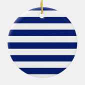 ダイバーやサメのようなクローム航海のがストライプある セラミックオーナメント (裏面)