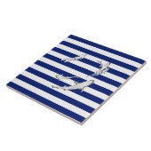 ダイバーやサメのようなクローム航海のがストライプある タイル (側面)