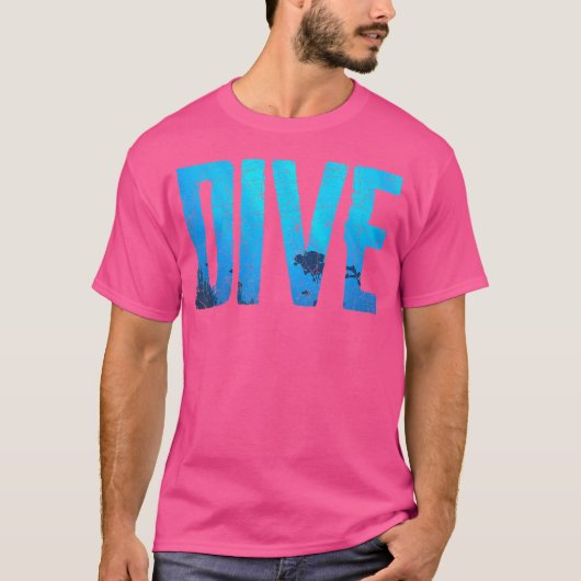 ダイバーアイディアスキューバダイビング Tシャツ (正面)