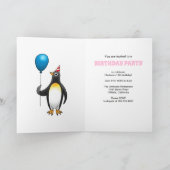 ダイバーガールの誕生日パーティー 招待状 (内部)