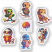 ダイバーギーキャラクターステッカーシート3 シール (正面)