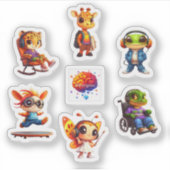 ダイバーギーキャラクターステッカーシートI シール (正面)