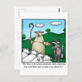 ダイバーシティおもしろいユーモアのはがき ポストカード (正面/裏面)