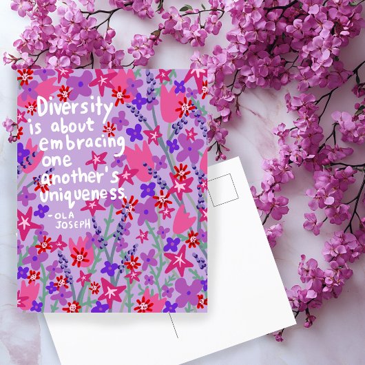 ダイバーシティイッチンキングユニークオラジョセフ引用文 ポストカード