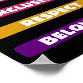 ダイバーシティエクイティ包含尊重パック所属 ポスター (角)