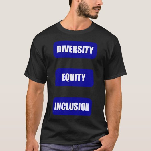 ダイバーシティエクイティ包摂パックステッカー1 Tシャツ (正面)