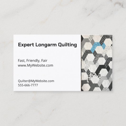 ダイバーシティキルト完全にカスタマイズ可能なビズカード 名刺 (正面)