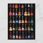 ダイバーシティギターシャツギターラバーミュージック男性へ ポストカード (正面)