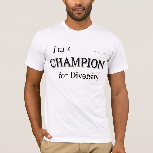 ダイバーシティシャツのチャンピオン Tシャツ (正面)