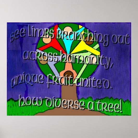 ダイバーシティツリーポスター ポスター (正面)