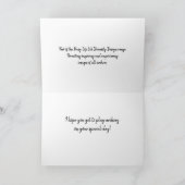 ダイバーシティデザインアーチェリー誕生日カード カード (内部)