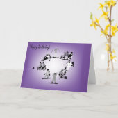 ダイバーシティデザインウィンタースポーツ誕生日カード カード (黄色い花)