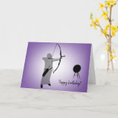 ダイバーシティデザインムスリムガールアーチャーカード カード (黄色い花)