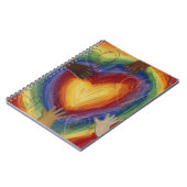 ダイバーシティハートハンズラブアートジャーナルノートブック ノートブック (左側)