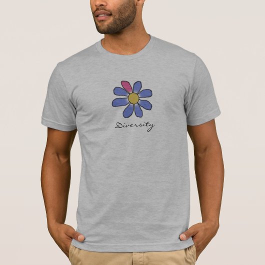 ダイバーシティブルーフラワー Tシャツ (正面)