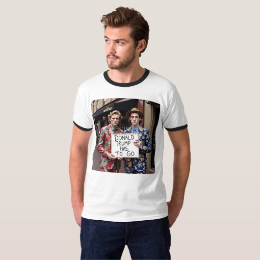 ダイバーシティ保護ーがトランプ Tシャツ (正面フル)