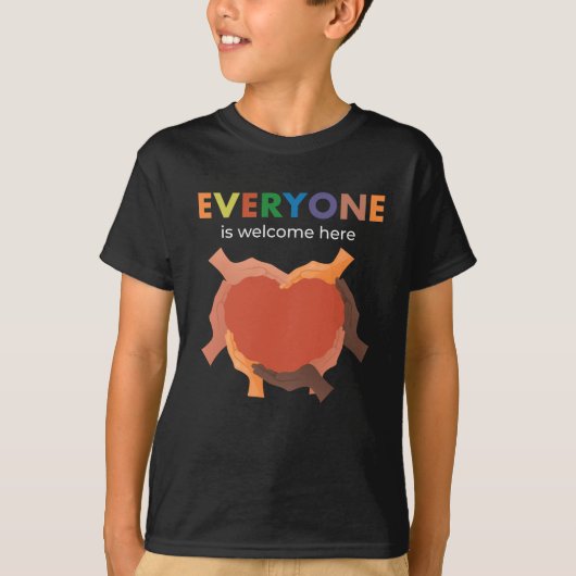 ダイバーシティ包摂Equalは誰もが歓迎 Tシャツ (正面)