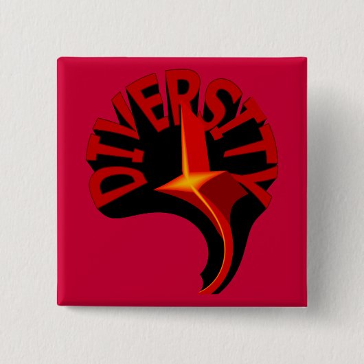 ダイバーシティ旋回スターボタン 缶バッジ (正面)