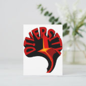 ダイバーシティ渦巻星招待状テンプレート 招待状 (スタンド正面)