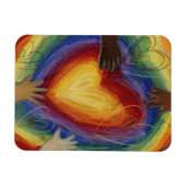 ダイバーシティ、エクイティ、インクルージョン(DEI)冷蔵庫用マグネット マグネット (横)