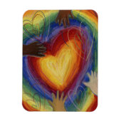 ダイバーシティ、エクイティ、インクルージョン(DEI)冷蔵庫用マグネット マグネット (縦)