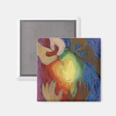 ダイバーシティ、エクイティ、インクルージョン(DEI)冷蔵庫用マグネット マグネット (正面/裏面)