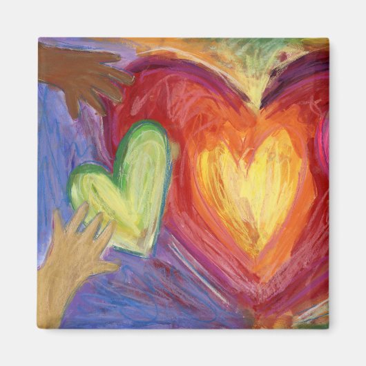 ダイバーシティ、エクイティ、インクルージョン(DEI)冷蔵庫用マグネット マグネット (正面)