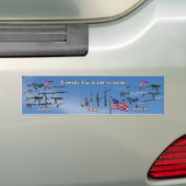 ダイバーシティ・エクイティ・インクルージョン(DEI)銃バンパーステッカー バンパーステッカー (車上)