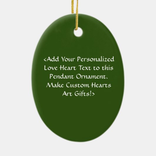 ダイバーシティDEIハートホリデーギフトオーナメント セラミックオーナメント (裏面)